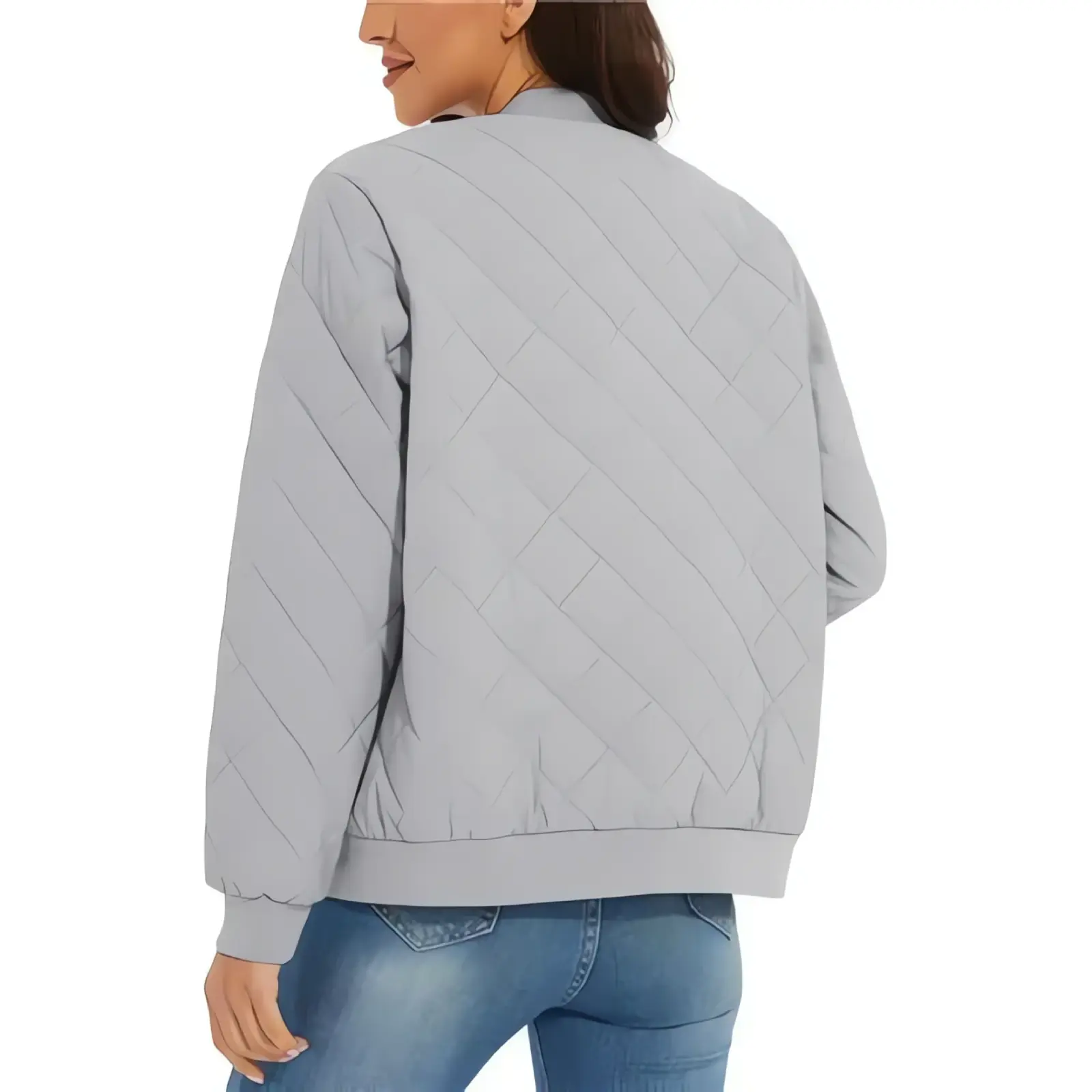 Women's Casual Bomber Jackets - Image 2