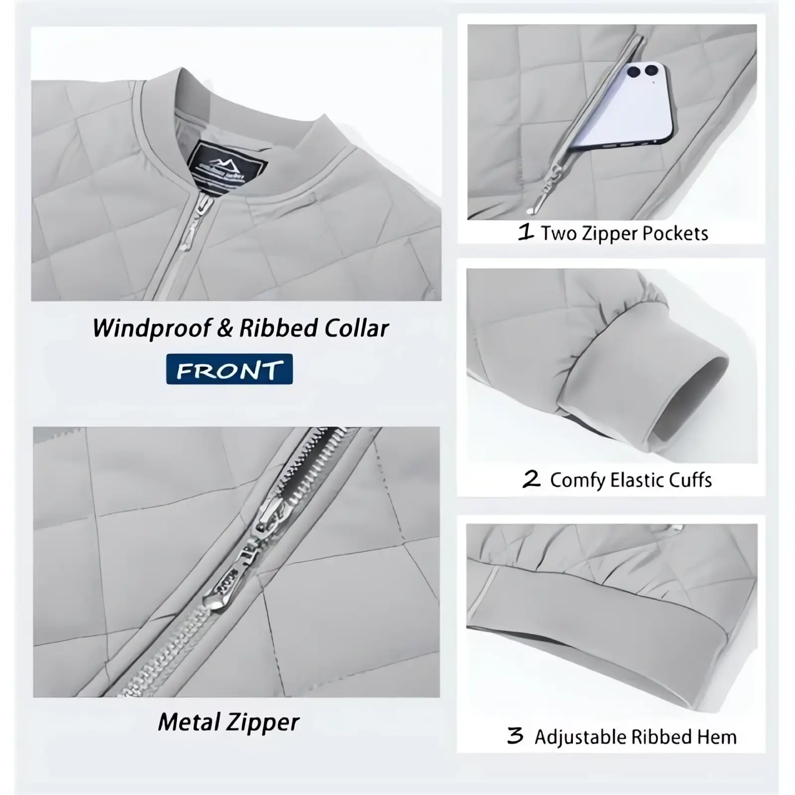 Women's Casual Bomber Jackets - Image 4